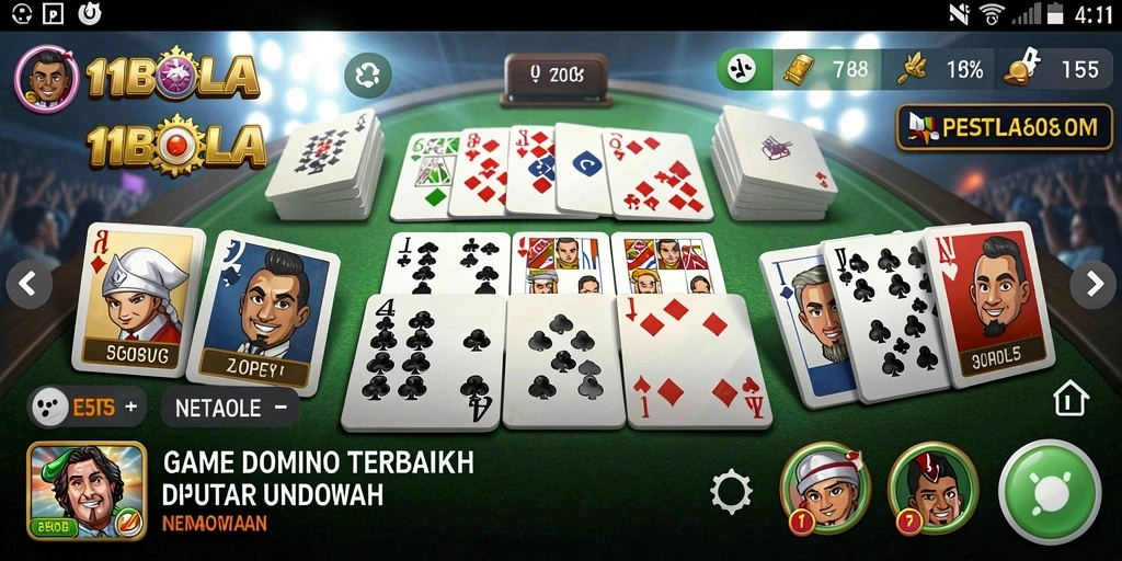 Gameplay seru dan interaktif dari 11BOLA dalam permainan Domino.