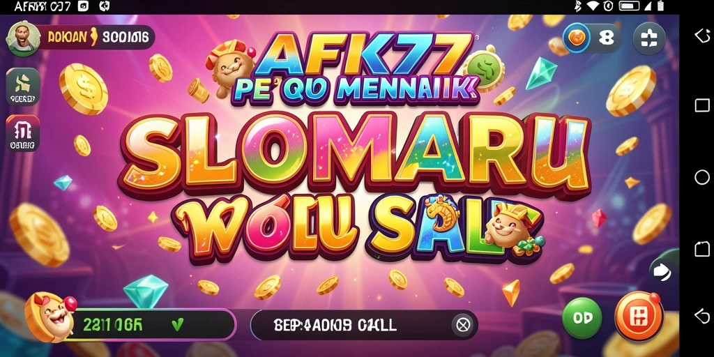 Tampilan awal permainan Slot AFK77 yang penuh warna dan menarik.