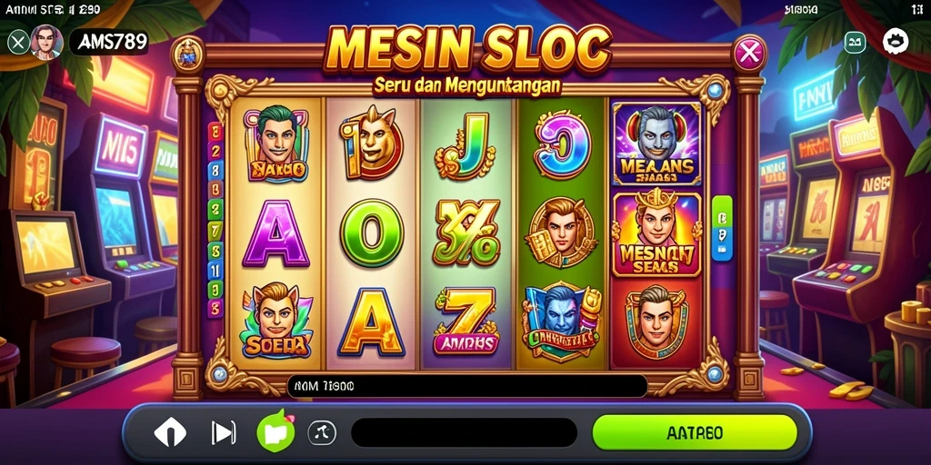 Tangkapan layar gameplay AMS789 yang penuh warna dan seru.
