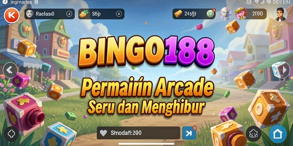 Screenshot gameplay BINGO188 yang menunjukkan keseruan bermain Arcade.