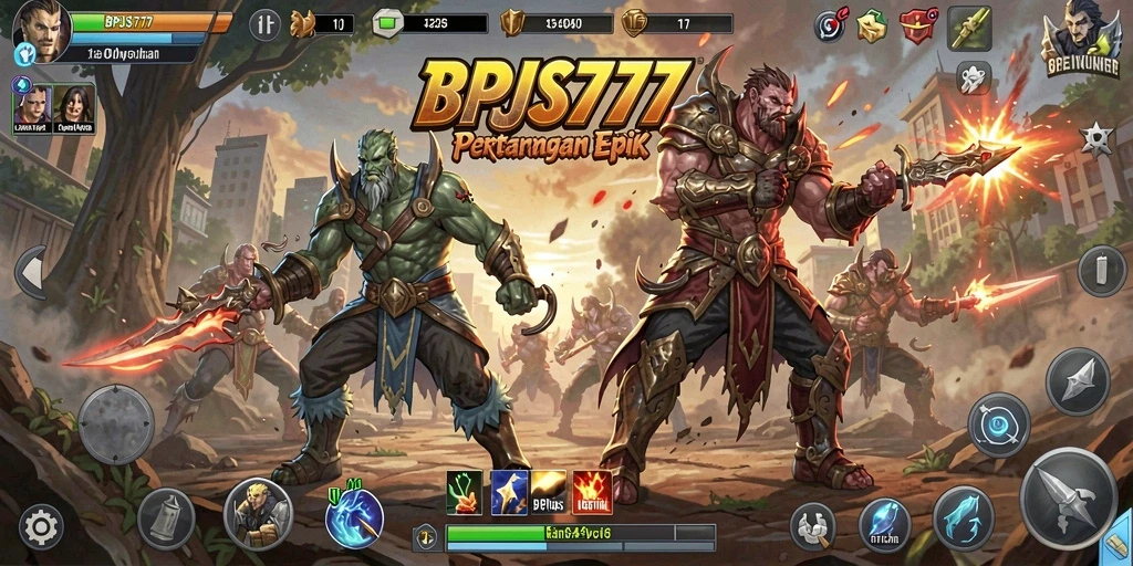 Tampilan gameplay BPJS777 yang penuh aksi dan pertarungan seru.
