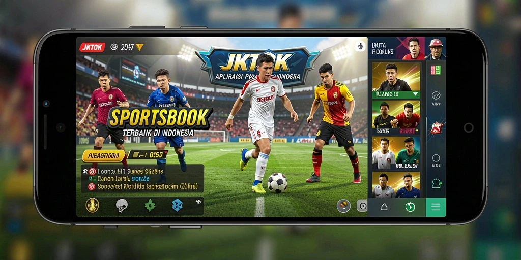 Tampilan screenshot JKTOK yang menampilkan pengalaman taruhan olahraga.