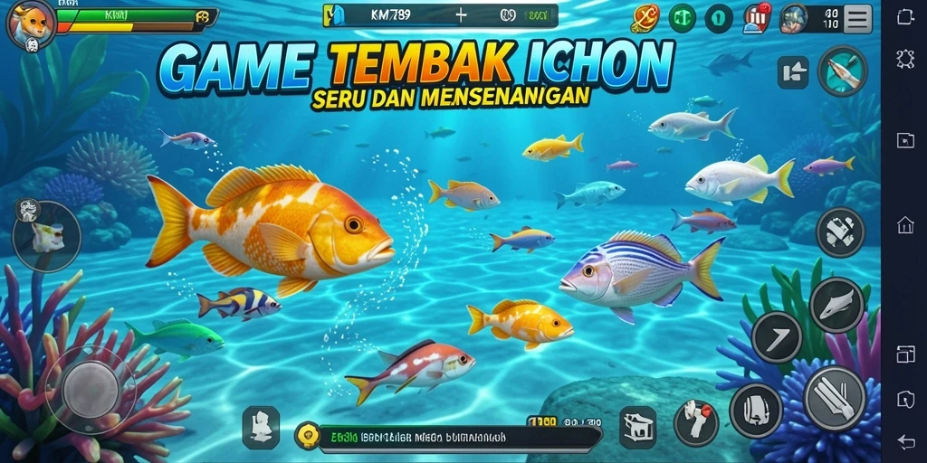 Gameplay seru dalam Tembak Ikan KM789 dengan grafis menawan.