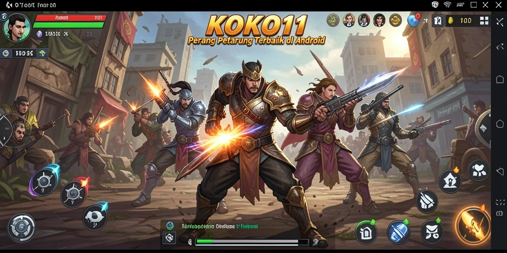 Tampilan gameplay KOKO11 yang mendebarkan dan dinamis.