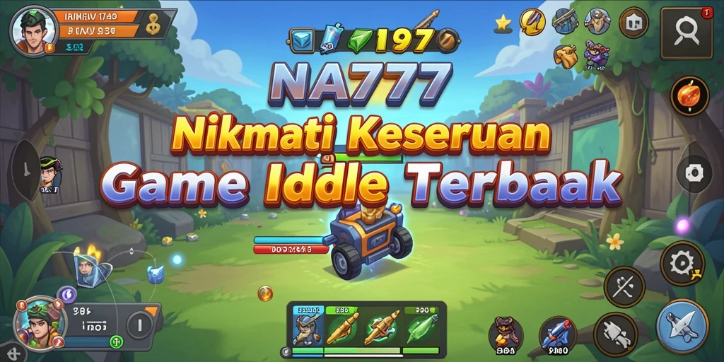Tangkapan layar gameplay NA777 menampilkan aksi Idle yang seru dan menarik.