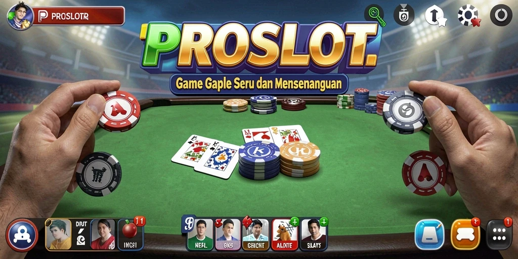 Tampilan gameplay seru di PROSLOT yang menciptakan pengalaman Gaple mendebarkan.