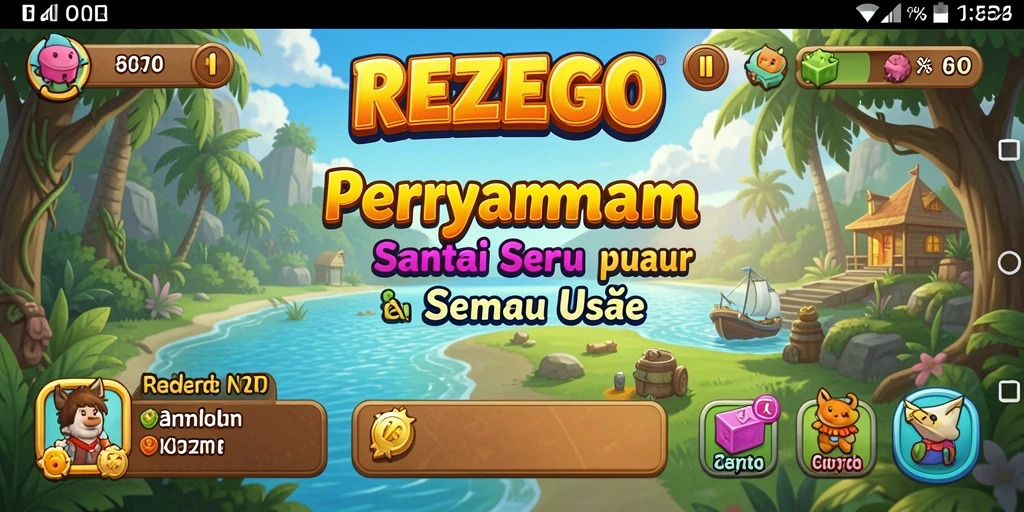 Tampilan gameplay seru di REZEGO yang menggoda untuk dimainkan.