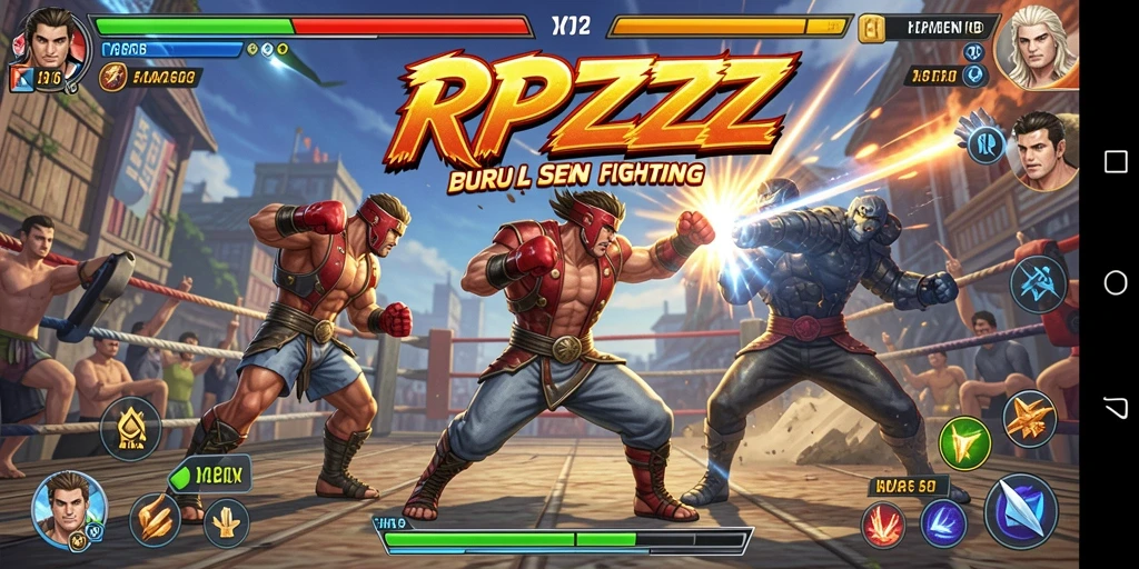 Tangkapan layar gameplay RPZZZ menampilkan aksi pertarungan yang intens.