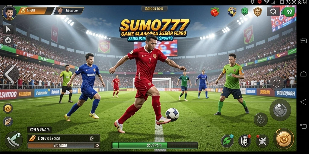 Gameplay menarik SUMO777 dengan aksi olahraga yang mendebarkan.