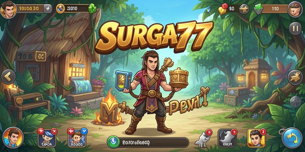 Menampilkan gameplay SURGA77 yang menyenangkan dan strategis.