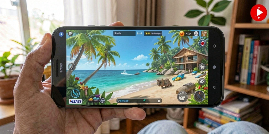 Screenshot gameplay VISA89 yang menunjukkan keseruan permainan casual.