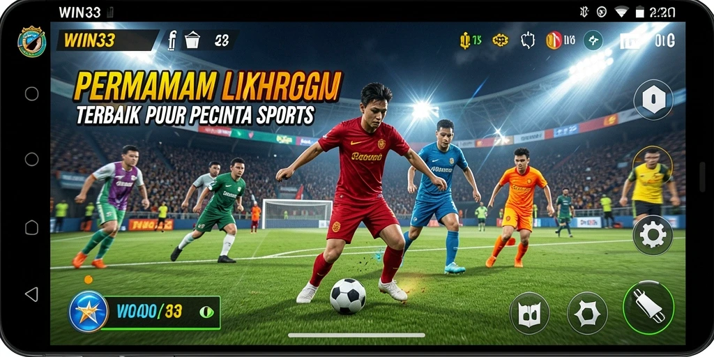 Tampilan permainan WIN33 yang menarik dan penuh aksi olahraga.