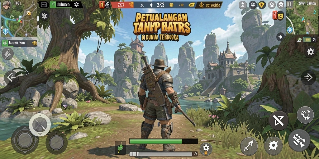 Menampilkan gameplay ZK3 dengan kebebasan eksplorasi di dunia terbuka.